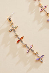multicolor floral linear earrings Versona Sale