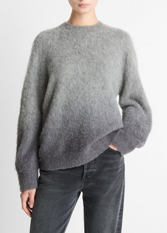 VINCE Ombré Alpaca & Wool-Blend Sweater in Crew Neck