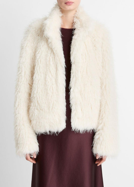 VINCE Shaggy Faux-Fur Jacket in Jackets