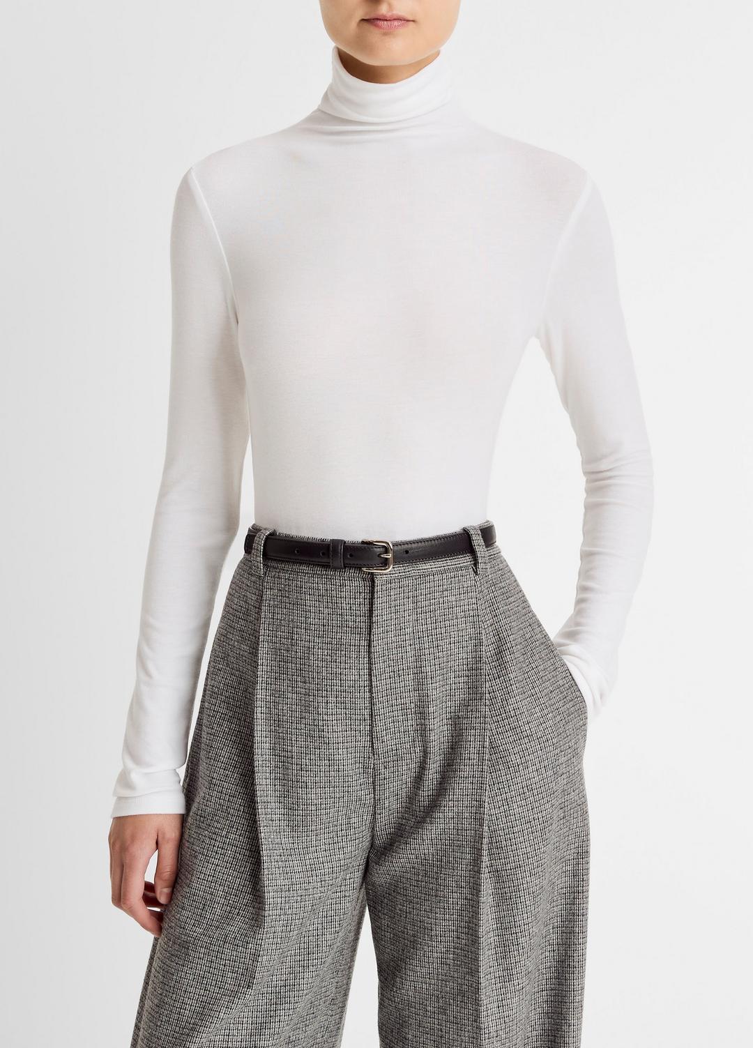 VINCE Essential Long-Sleeve Turtleneck Top in Long Sleeve