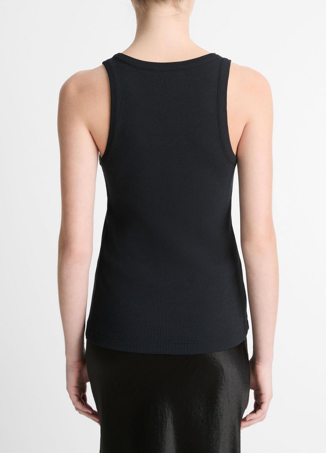 VINCE Ribbed Scoop-Neck Tank in Tank Tops