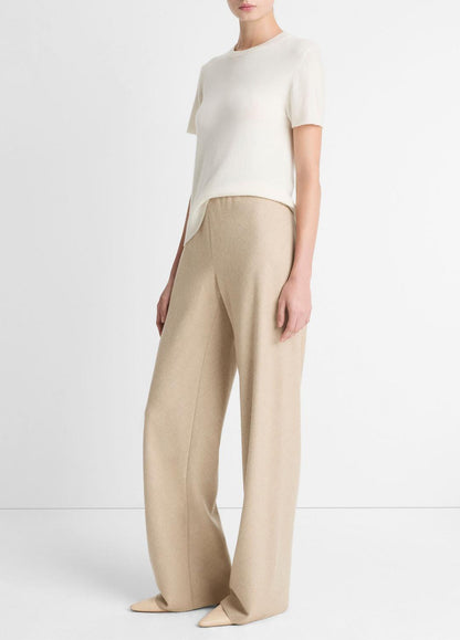 VINCE Italian Wool-Blend High-Waist Bias Pant in Trousers