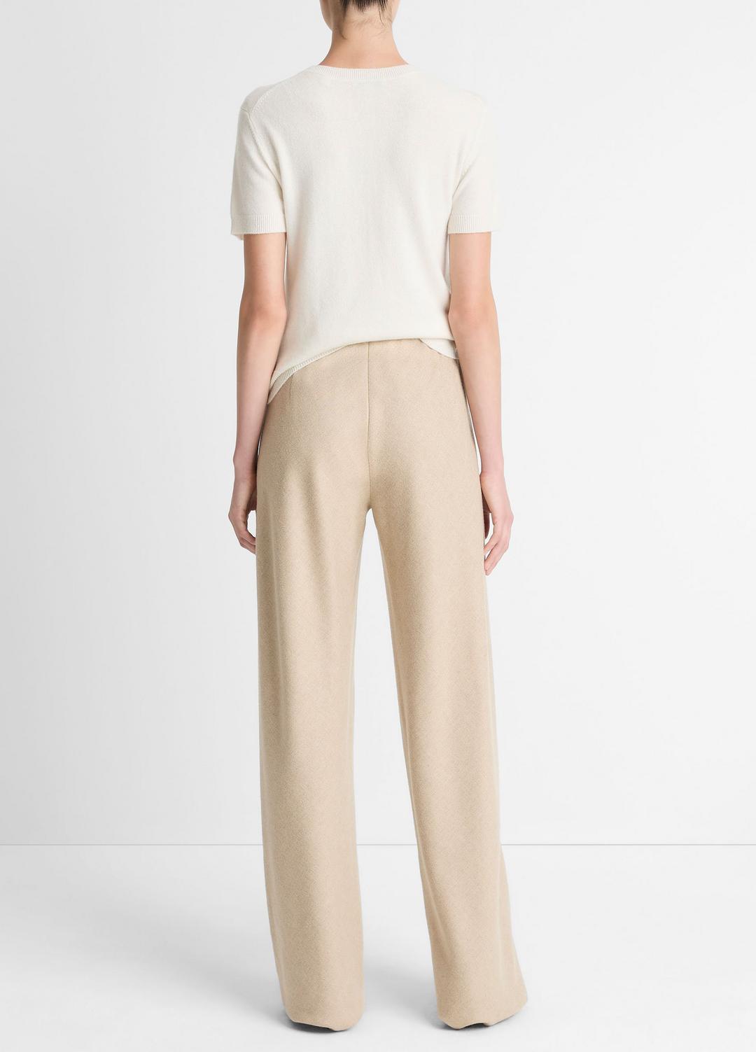 VINCE Italian Wool-Blend High-Waist Bias Pant in Trousers