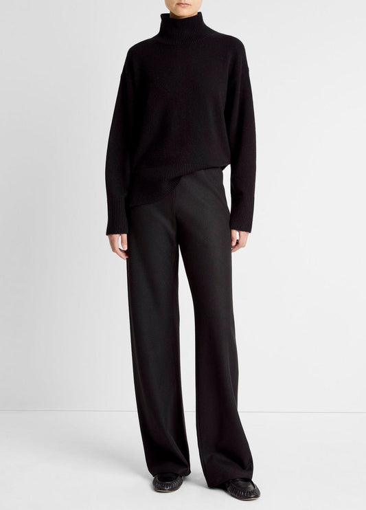 VINCE Italian Wool-Blend High-Waist Bias Pant in Trousers