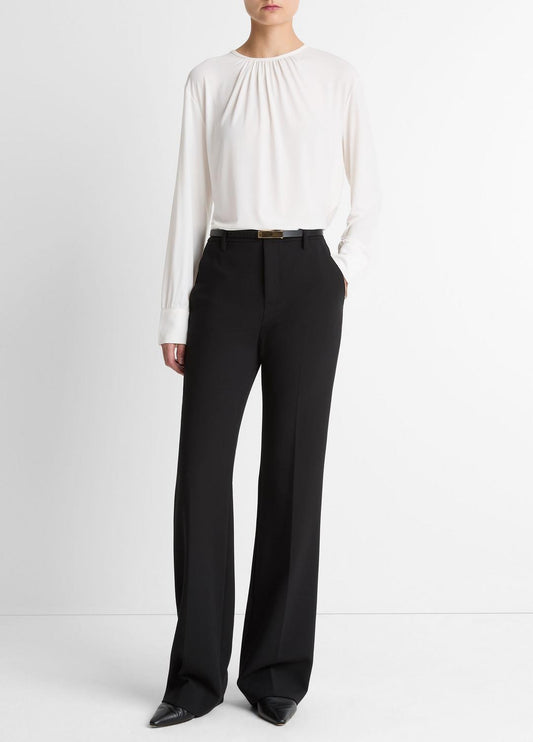 VINCE Mid-Rise Tailored Flare Pant in Trousers