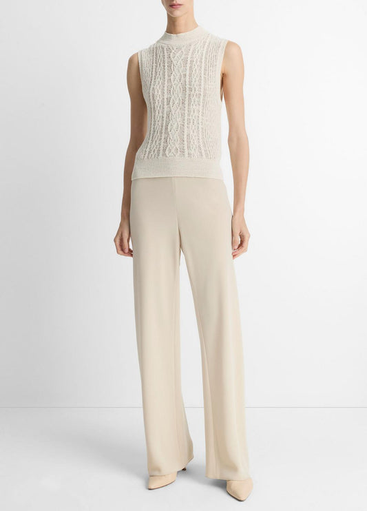 VINCE Colette High-Rise Crepe Bias Pant in Trousers