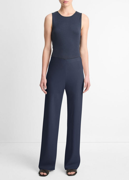VINCE Colette High-Rise Crepe Bias Pant in Trousers