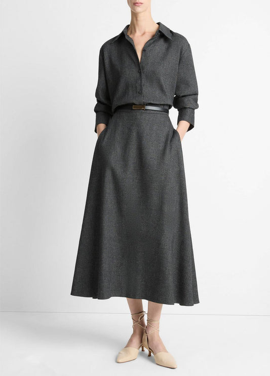 VINCE Italian Jaspe Full Skirt in Skirts