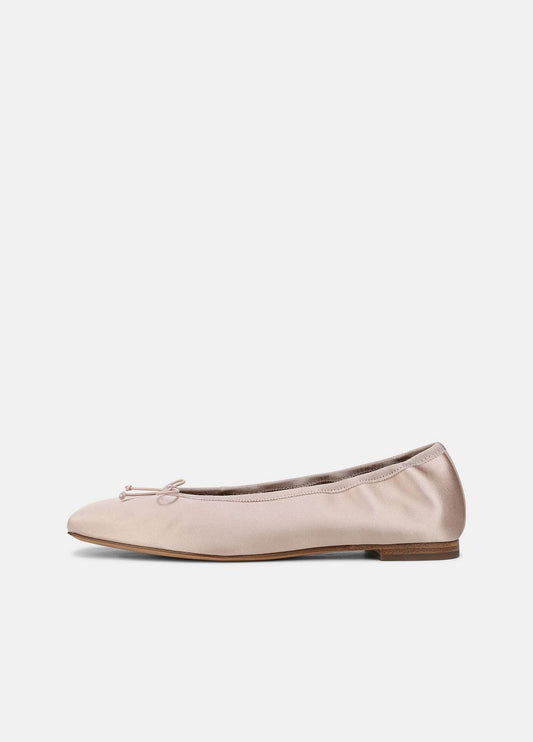 VINCE Darla Satin Ballet Flat in Loafers & Flats