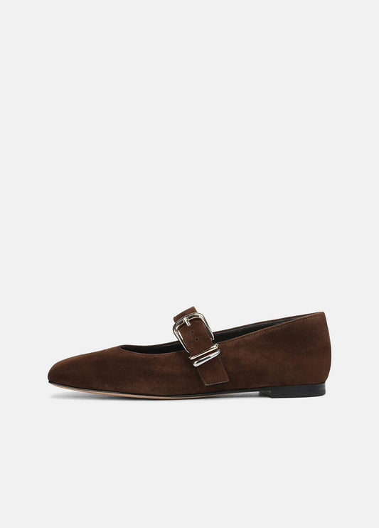 VINCE Daniela Suede Mary Jane Flat in Loafers & Flats