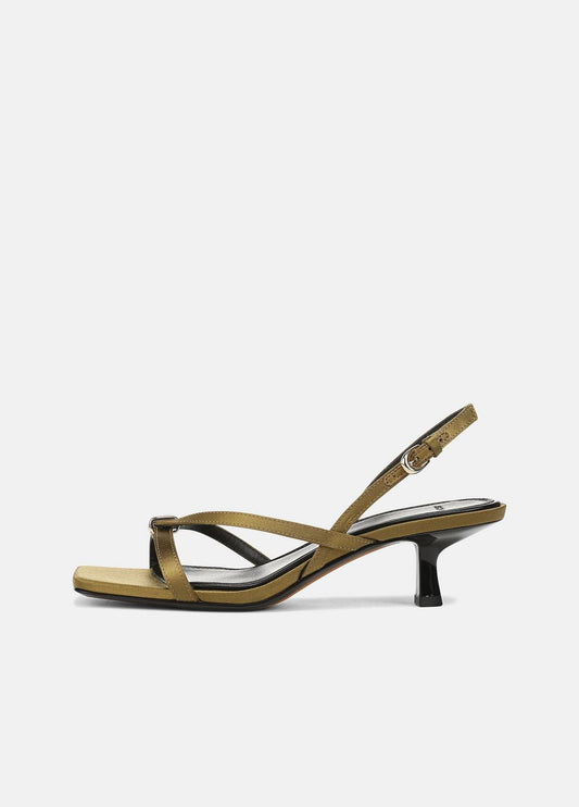 VINCE Tali Satin Slingback Sandal in Heels