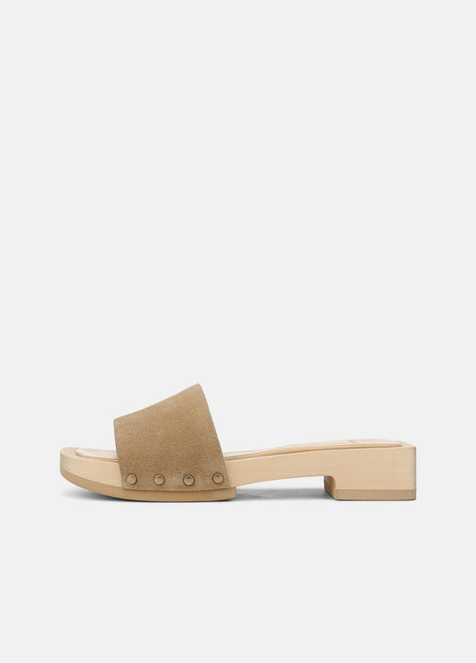 VINCE Barbara Suede Slide Sandal in Sandals