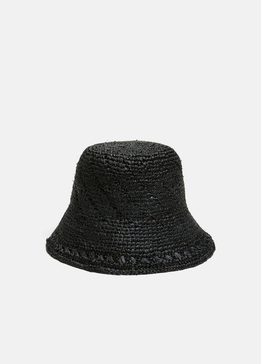 VINCE Straw Bucket Hat in Scarves & Hats