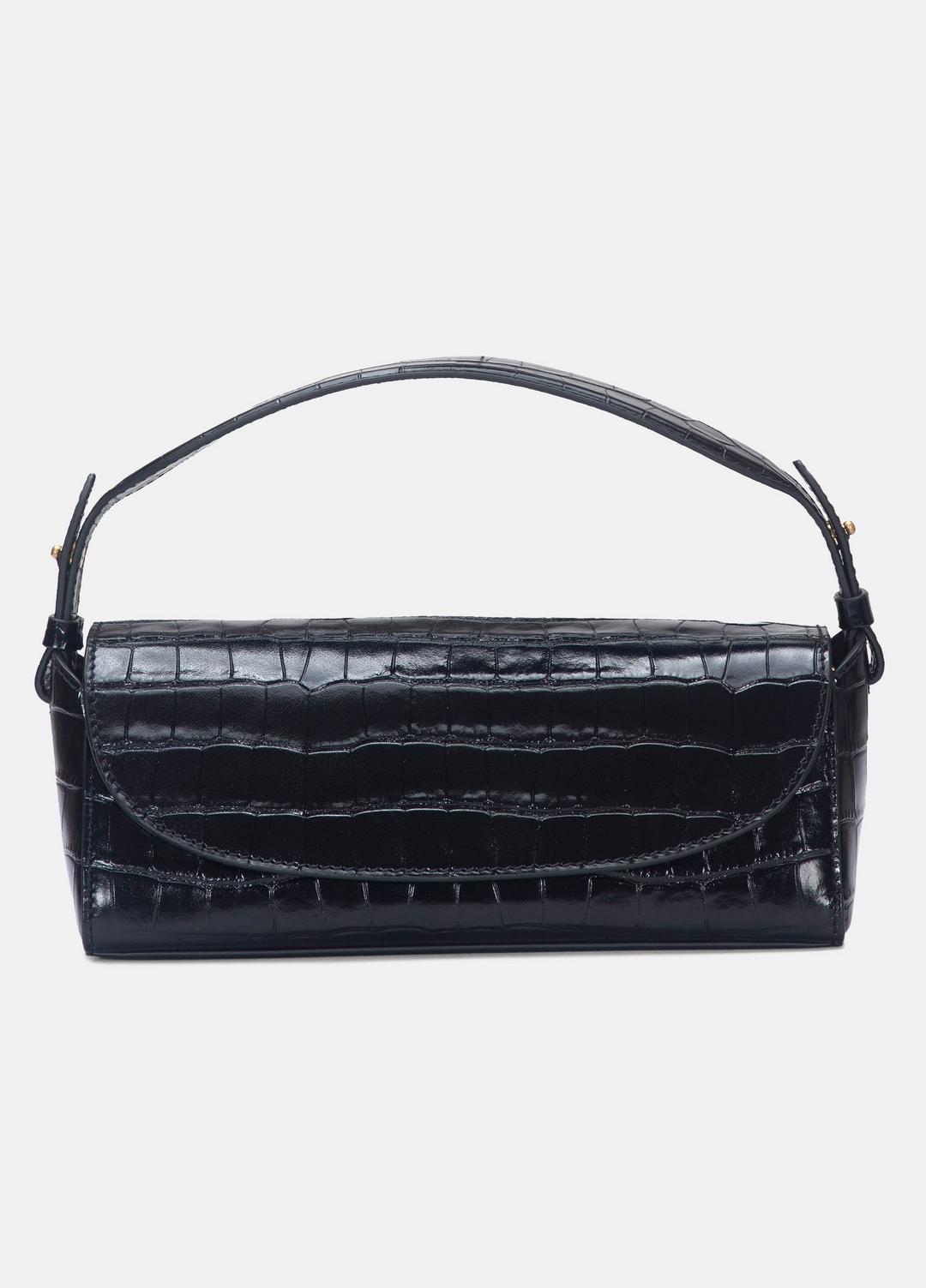 VINCE Sabrina Croc-Embossed Leather Mini Top-Handle Bag in Handbags