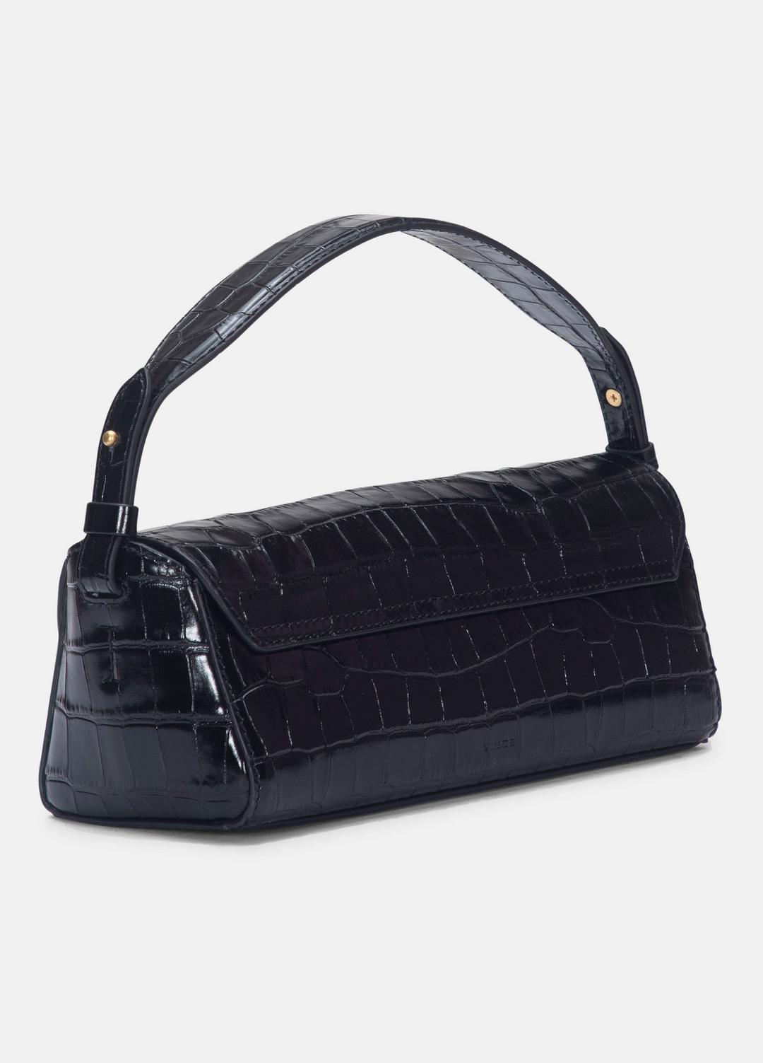 VINCE Sabrina Croc-Embossed Leather Mini Top-Handle Bag in Handbags
