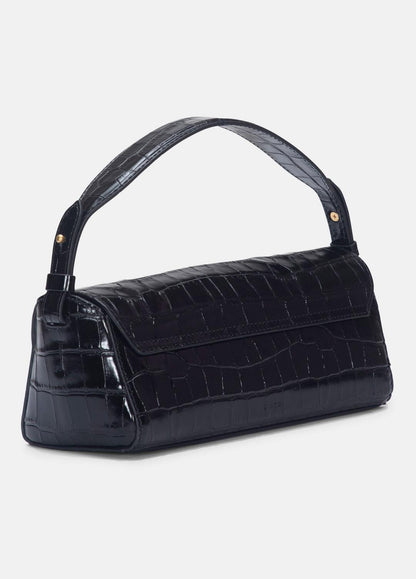 VINCE Sabrina Croc-Embossed Leather Mini Top-Handle Bag in Handbags