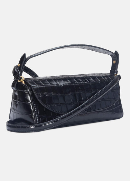VINCE Sabrina Croc-Embossed Leather Mini Top-Handle Bag in Handbags