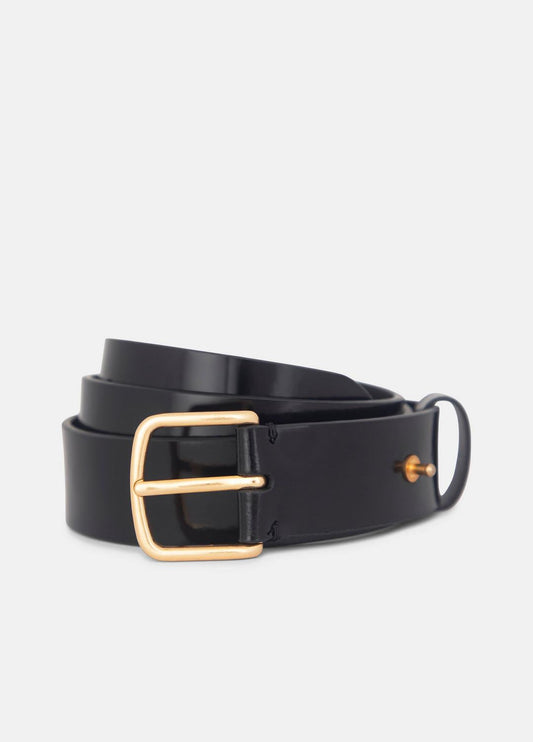 VINCE Women's 32mm Smooth Leather Belt in Belts