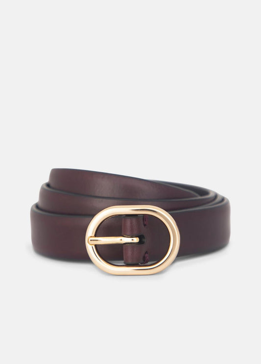 VINCE Women's 20mm Spazzolato Leather Belt in Belts