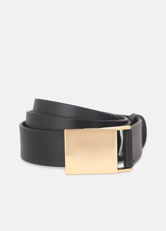 VINCE Women's 30mm Plaque Leather Belt in Belts