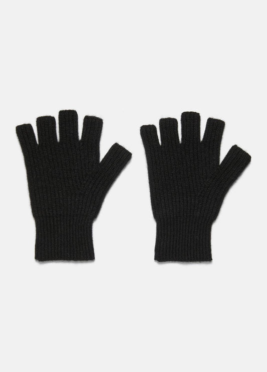 VINCE Plush Cashmere Rib-Knit Fingerless Glove in Gloves