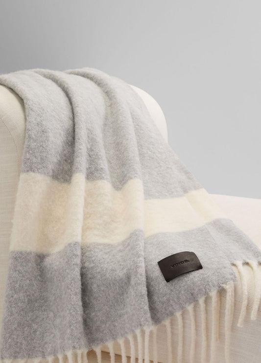 VINCE Brushed Alpaca-Blend Throw in Pillows & Blankets