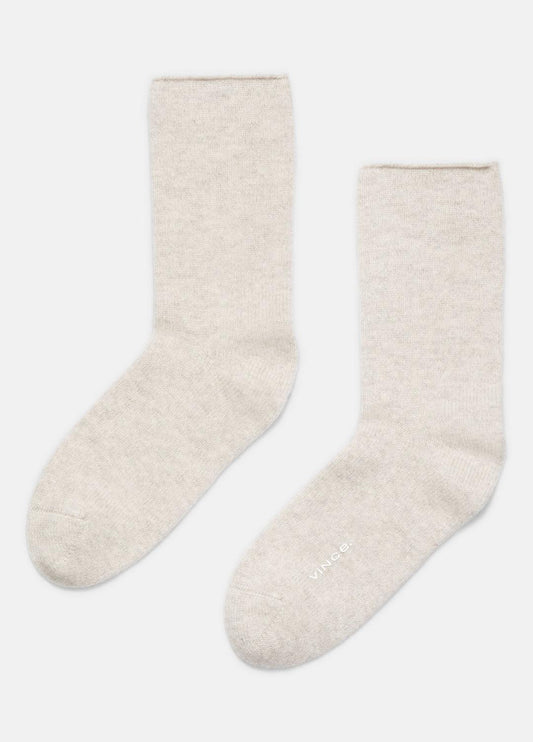 VINCE Women's Cashmere Jersey Short Sock in Accessories