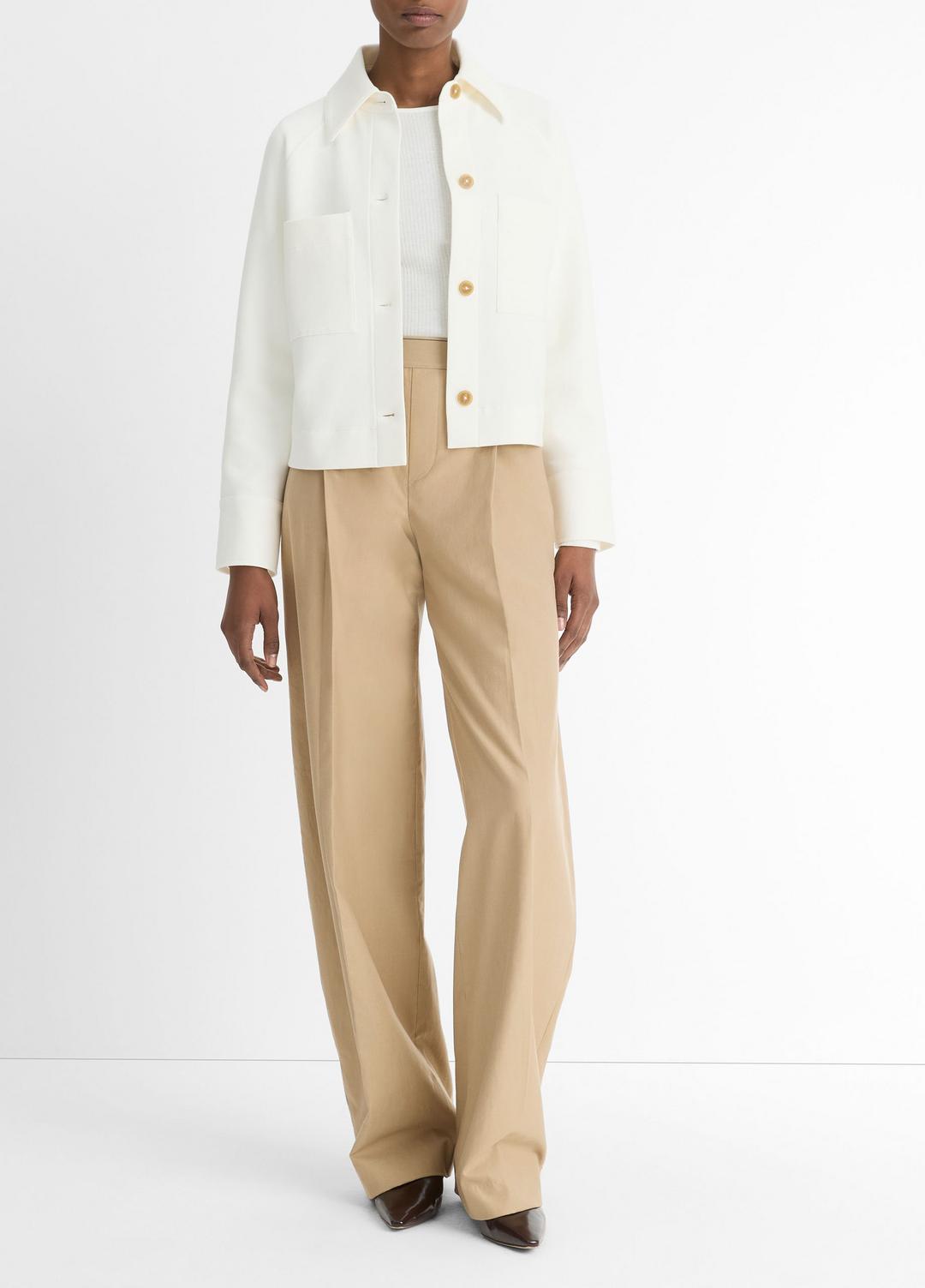 VINCE Cotton-Blend Shirt Jacket in Vince Products Women