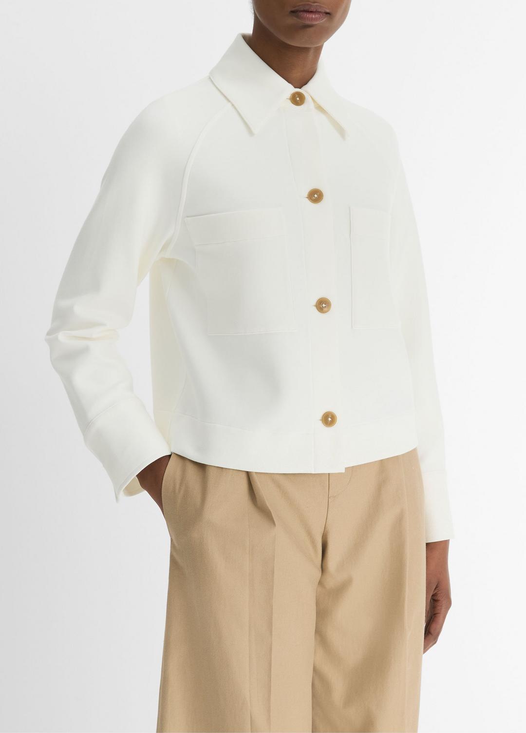 VINCE Cotton-Blend Shirt Jacket in Vince Products Women