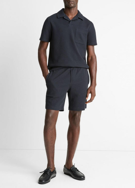 VINCE Seersucker-Knit Stretch-Cotton Short in Shorts
