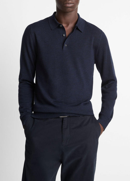 VINCE Wool Polo Sweater in Sweaters