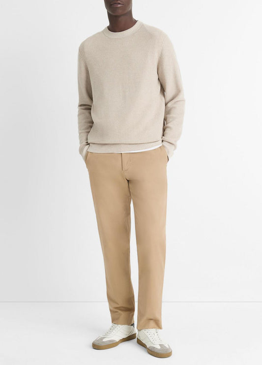 VINCE Geo-Jacquard Wool-Blend Crew Neck Sweater in Crew Neck