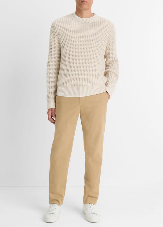VINCE Macro-Waffle Crew Neck Sweater in Crew Neck