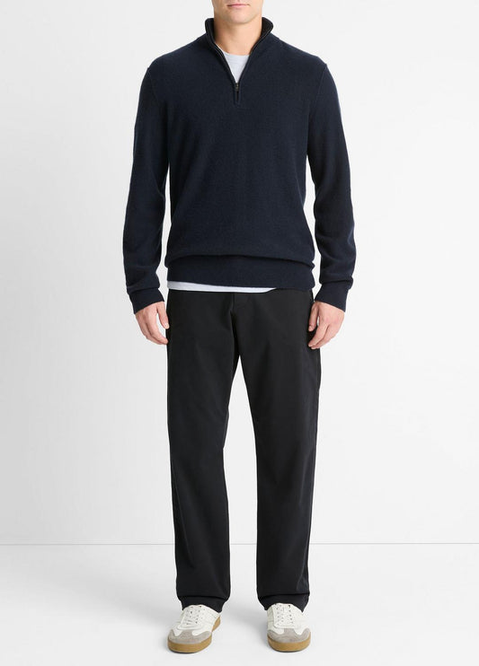 VINCE Plush Cashmere Quarter-Zip Sweater in Quarter Zip