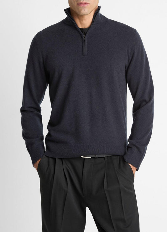 VINCE Cashmere Quarter-Zip Sweater in Quarter Zip
