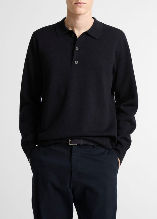 VINCE Italian Merino Wool Milano Polo Sweater in Sweaters