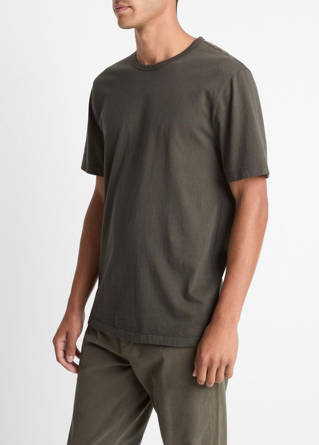 VINCE Garment Dye Cotton T-Shirt in Short Sleeve