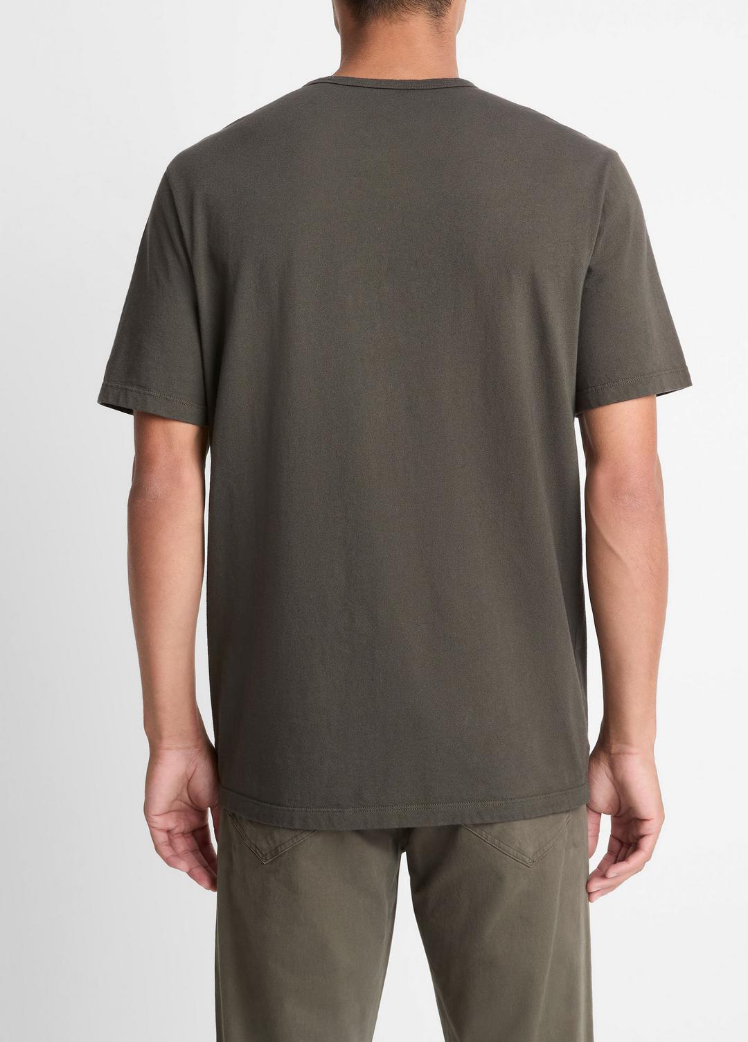 VINCE Garment Dye Cotton T-Shirt in Short Sleeve
