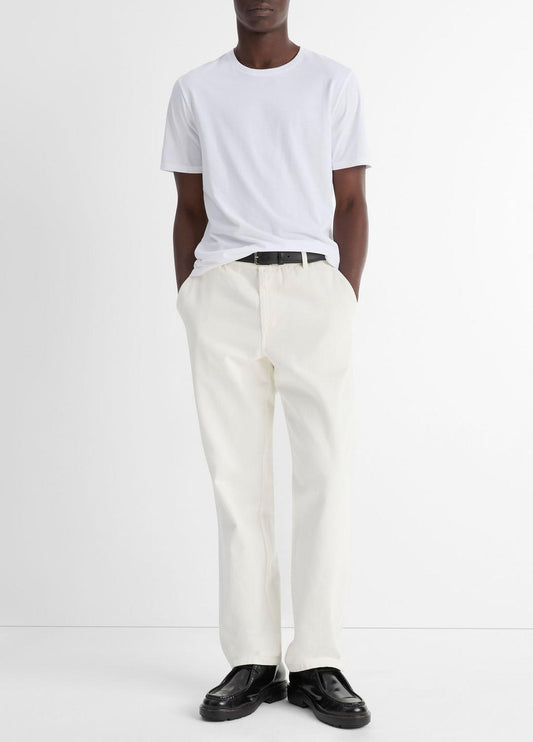 VINCE Pima Cotton Crew Neck T-Shirt in Short Sleeve