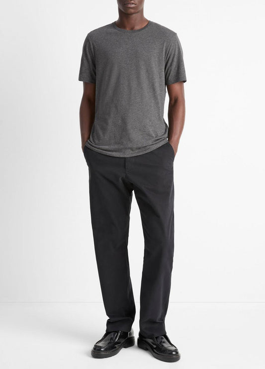 VINCE Pima Cotton Crew Neck T-Shirt in Short Sleeve