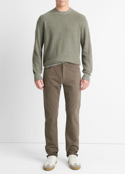 VINCE Dylan Slim 5-Pocket Peached Stretch-Cotton Pant in Trousers