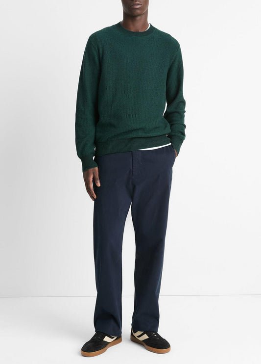 VINCE Louie Relaxed Stretch-Cotton Pant in Trousers