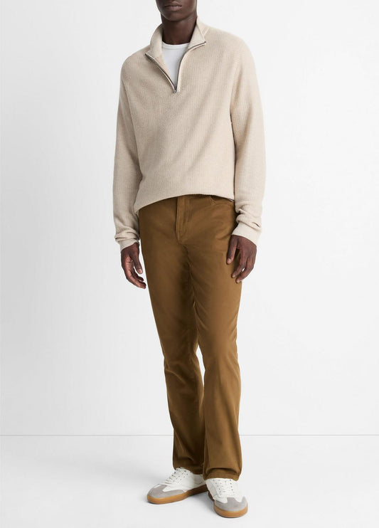 VINCE Dylan Slim 5-Pocket Peached Stretch-Cotton Pant in Trousers