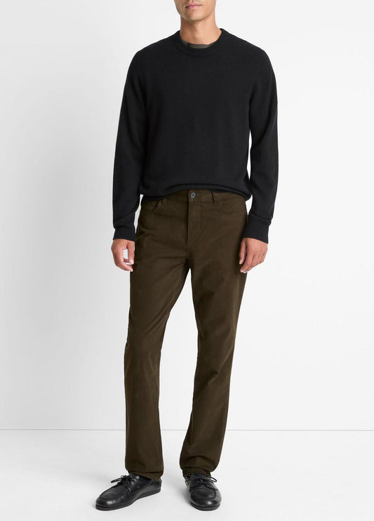 VINCE Dylan Slim 5-Pocket Peached Stretch-Cotton Pant in Trousers