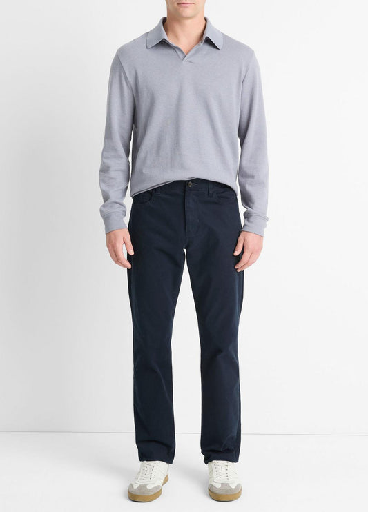 VINCE Dylan Slim 5-Pocket Peached Stretch-Cotton Pant in Trousers
