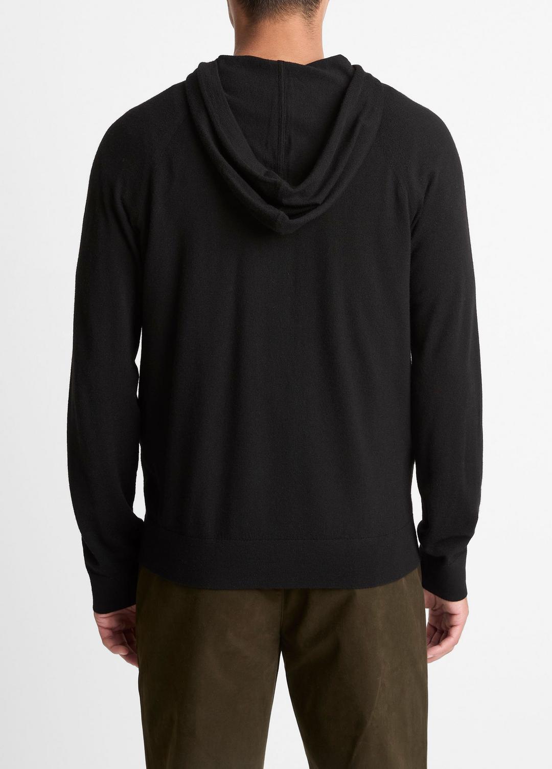 VINCE Featherweight Merino Wool-Cashmere Hoodie in Sweatshirts & Hoodies