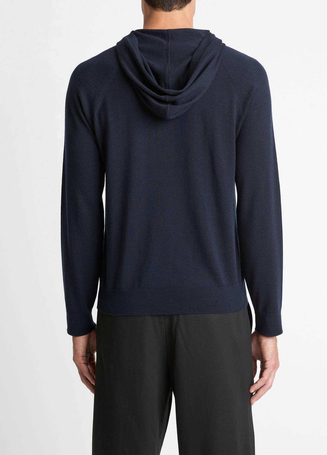 VINCE Featherweight Merino Wool-Cashmere Hoodie in Sweatshirts & Hoodies