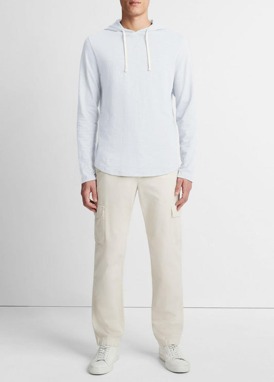 VINCE Textured Cotton Hoodie in Sweatshirts & Hoodies