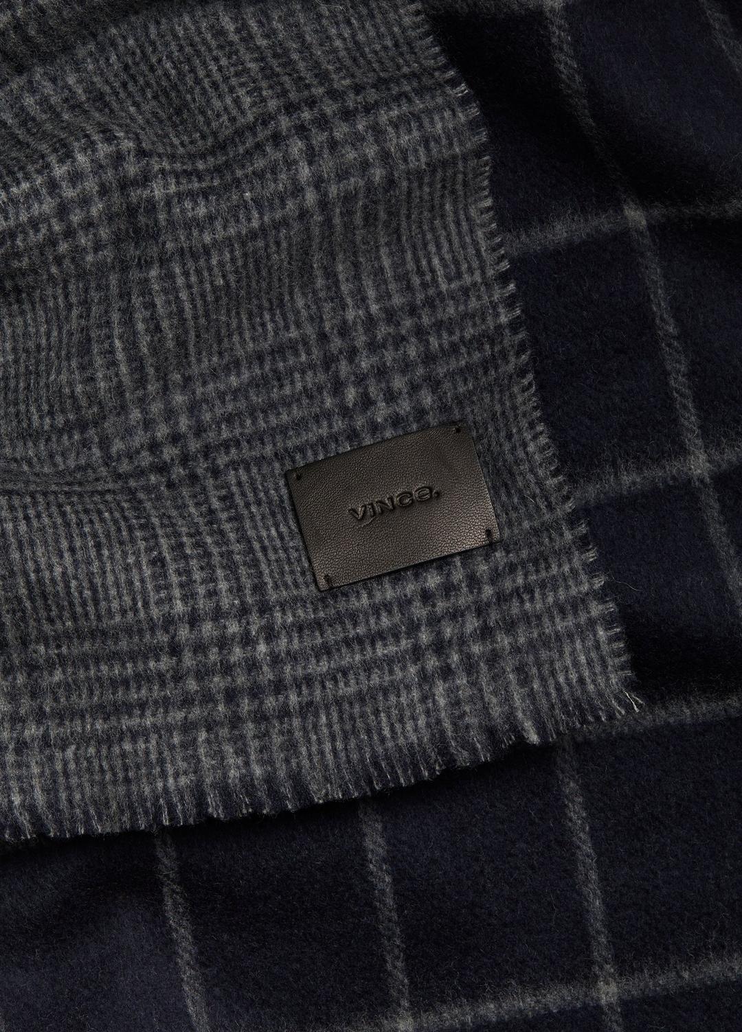 VINCE Double-Face Plaid Wool-Cashmere Scarf in Scarves & Hats