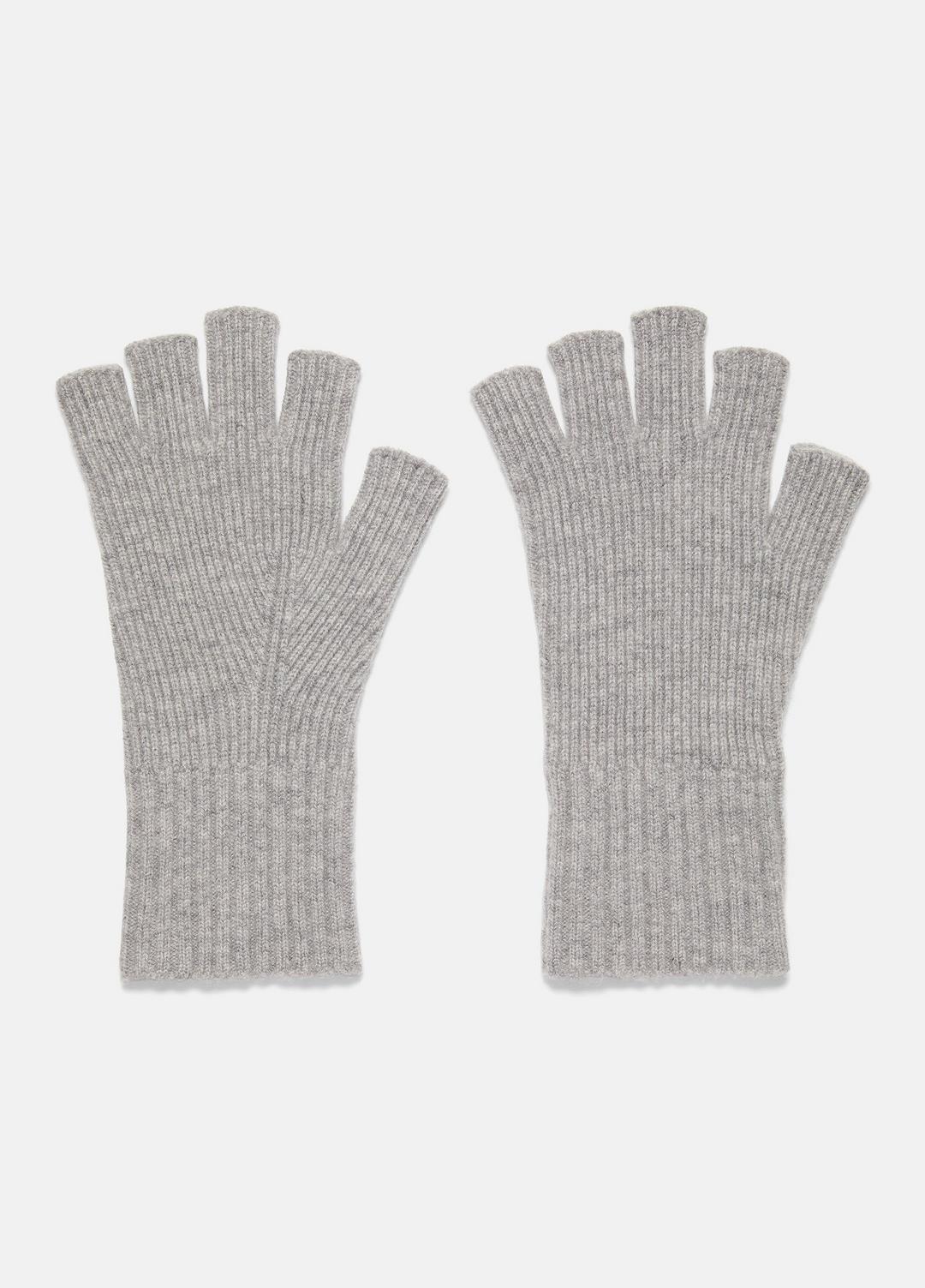VINCE Wool-Cashmere Rib-Knit Fingerless Glove in Gloves